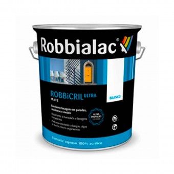 Esmalte Aquoso Robbicril Ultra Mate Branco Robbialac