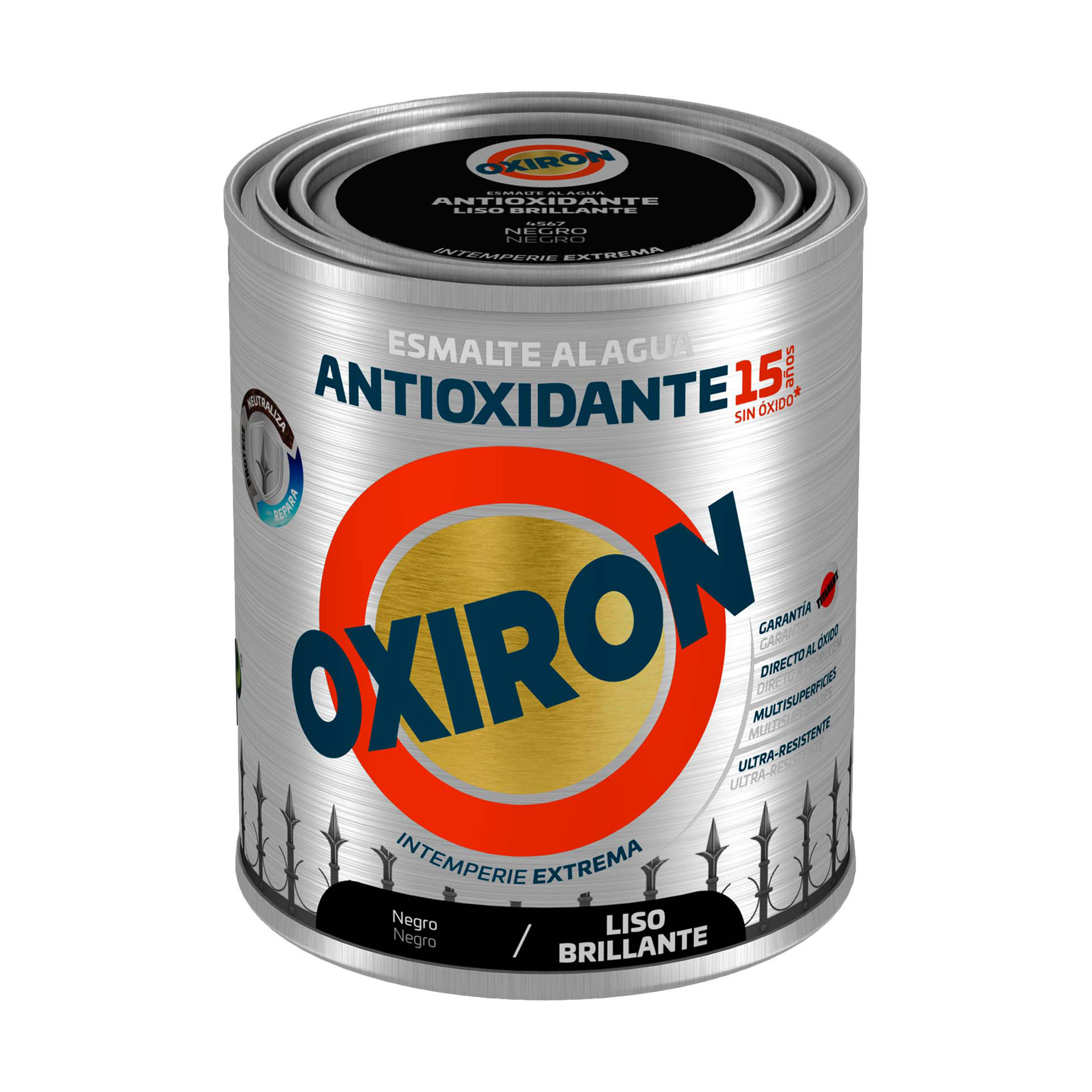 Esmalte Oxiron Liso Brilhante Aquoso 2,5L Titan