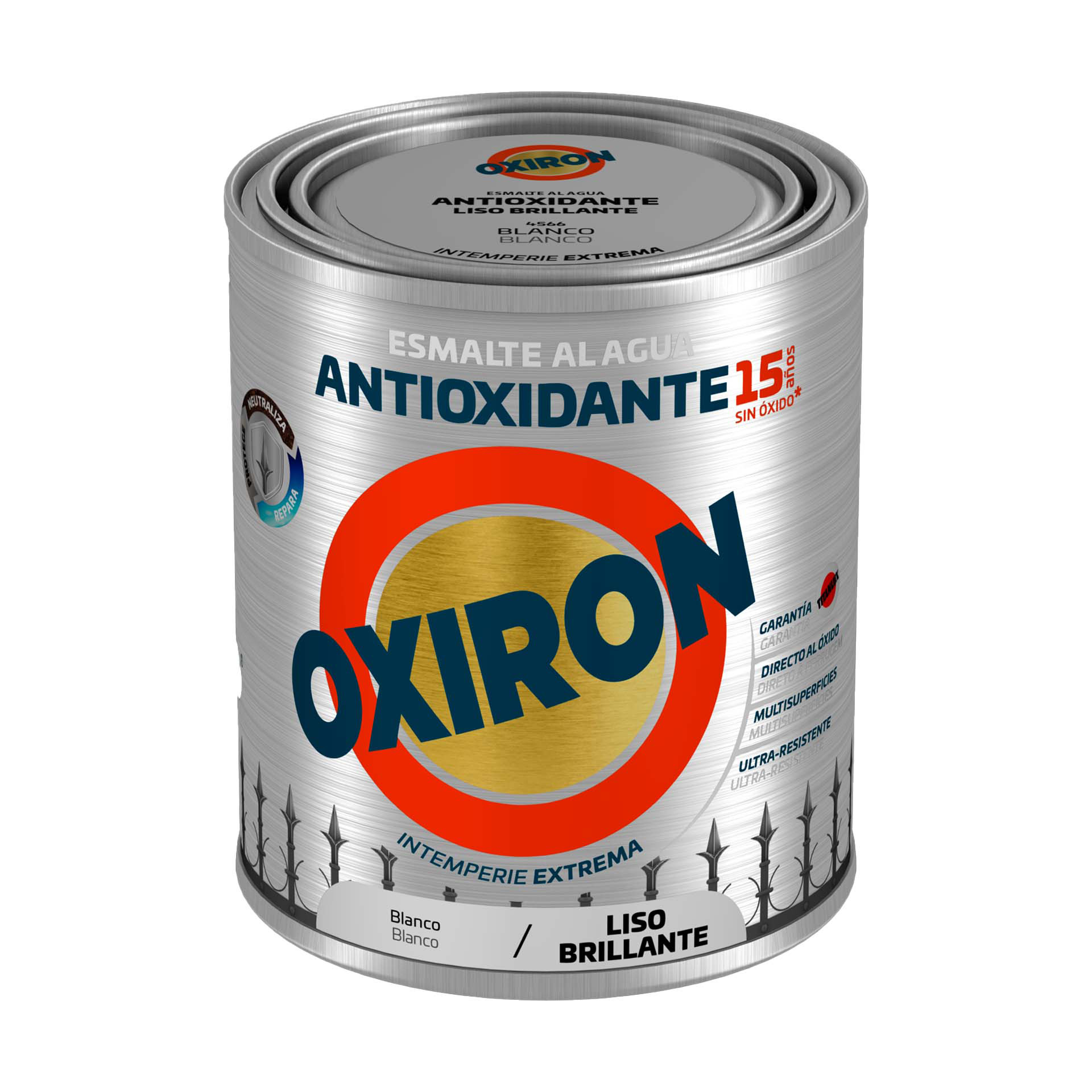 Esmalte Oxiron Liso Brilhante Aquoso 2,5L Titan