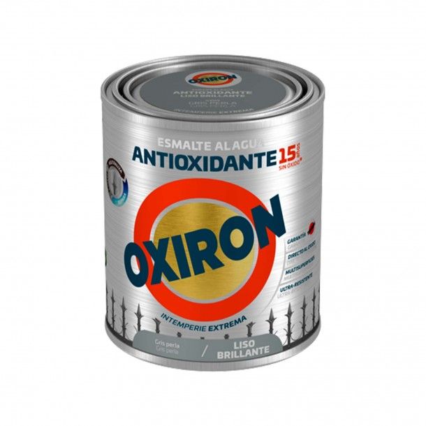 Esmalte Oxiron Liso Aquoso Gris Perla 750ml Titan Esmalte Oxiron Liso Aquoso Gris Perla 750ml Titan