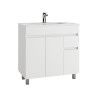 Móvel Clif com Lavatório Modern Branco 80cm Móvel Clif com Lavatório Modern Branco 80cm