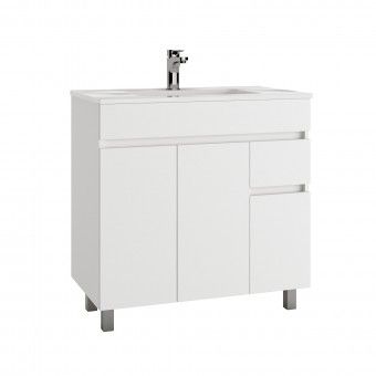 M�vel Clif com Lavat�rio Modern Branco 80cm