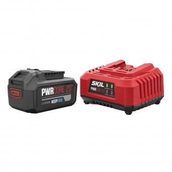 Kit Carregador 20V + 1 Bateria Keepcool 4.0Ah Skil Red