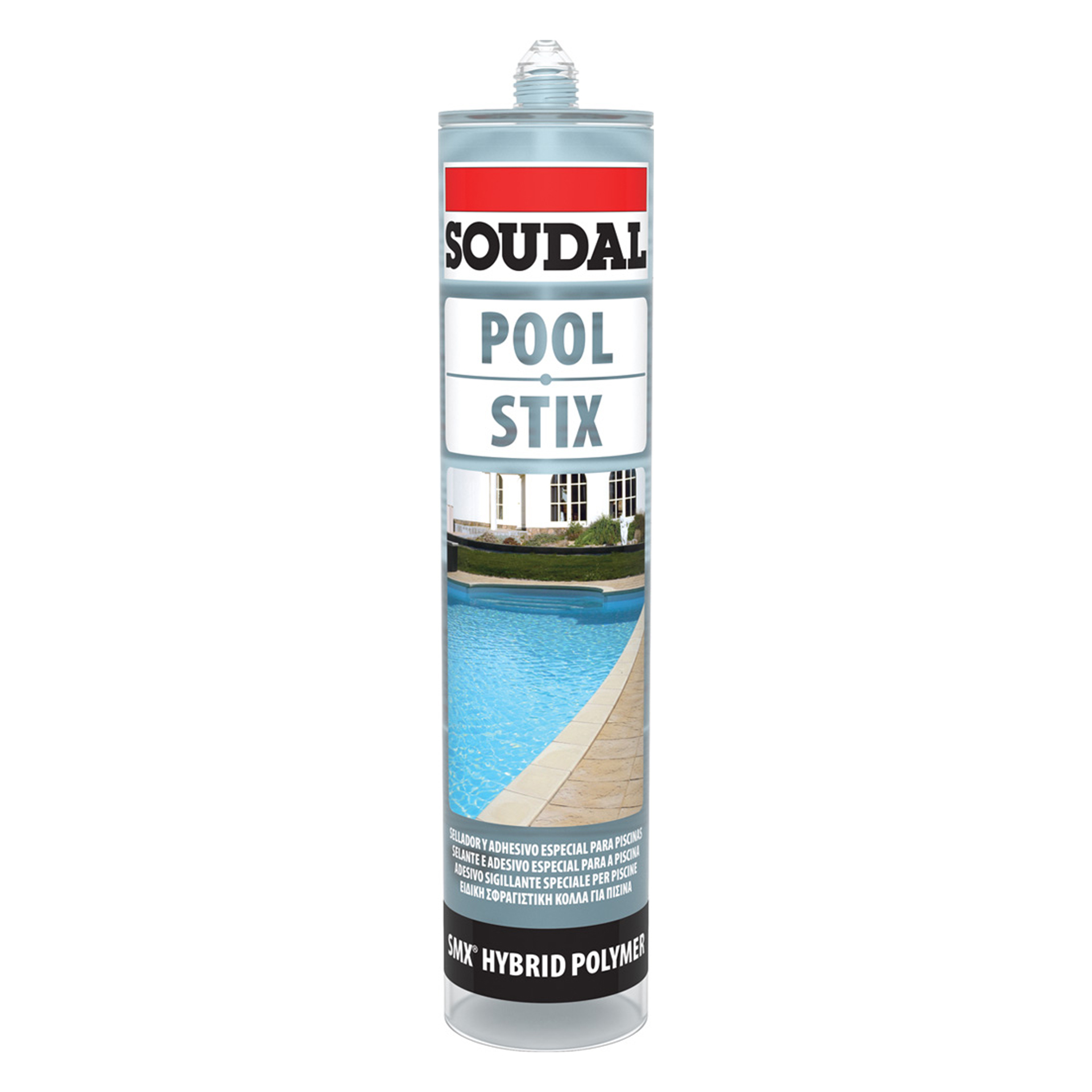 Cola e Veda Pool Stix Transparente 190ml Soudal