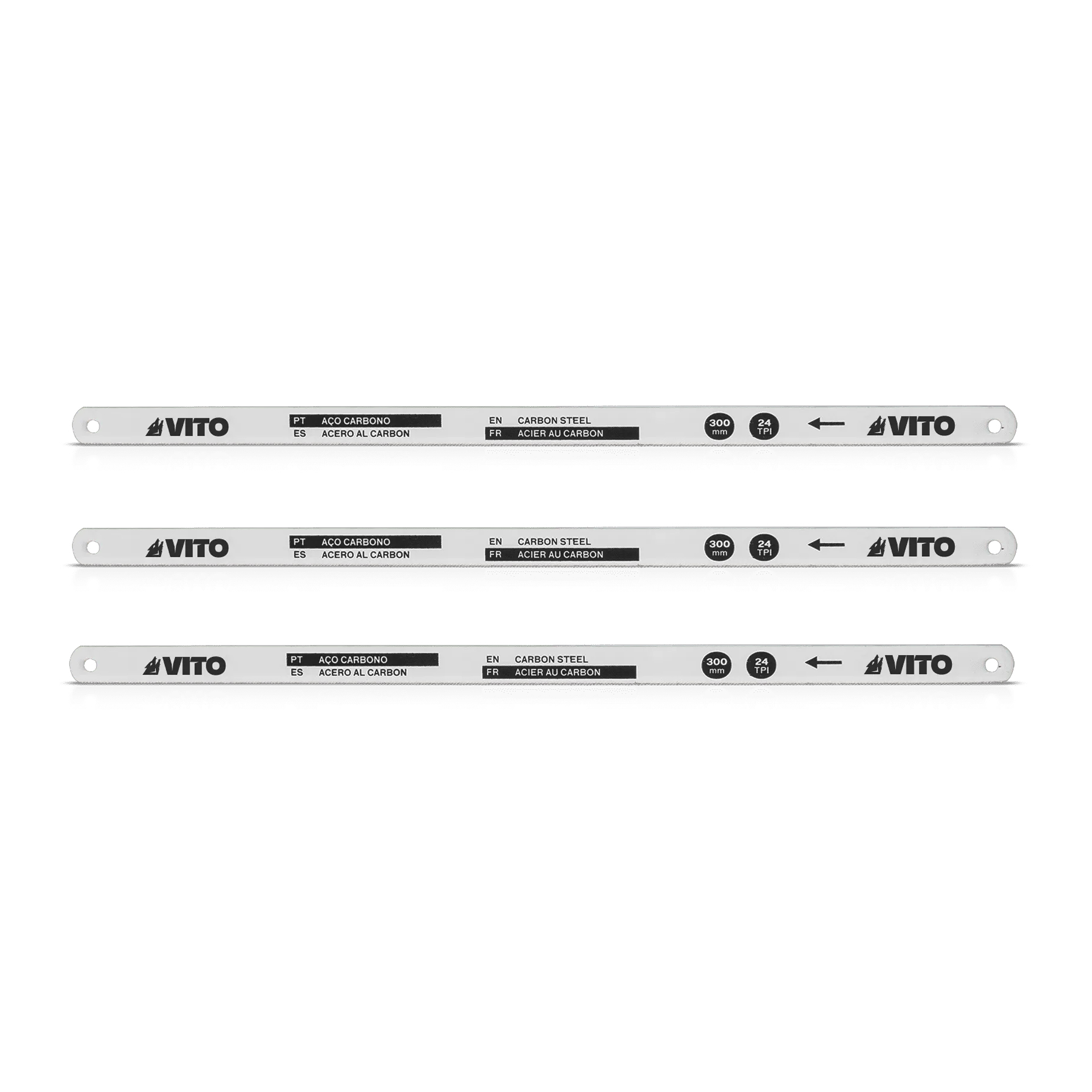Folhas para Cortar Ferro 300mm Aço Carbono VIFCFMK3B Vito
