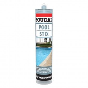 Cola e Veda Pool Stix Transparente 190ml Soudal