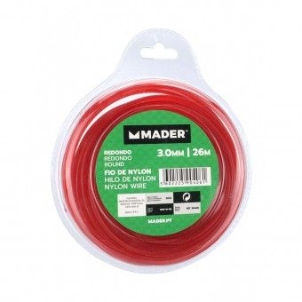 Fio Nylon Redondo Vermelho 3mmx26m Mader