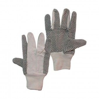 Luvas Malha Algod�o com Pontos PVC N�9