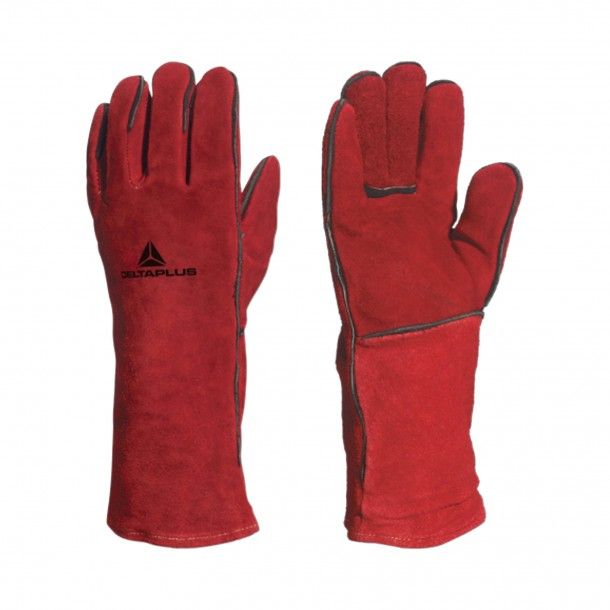 Luvas de Soldador Couro 35cm Nº10 CA615K Delta Plus Luvas de Soldador Couro 35cm Nº10 CA615K Delta Plus