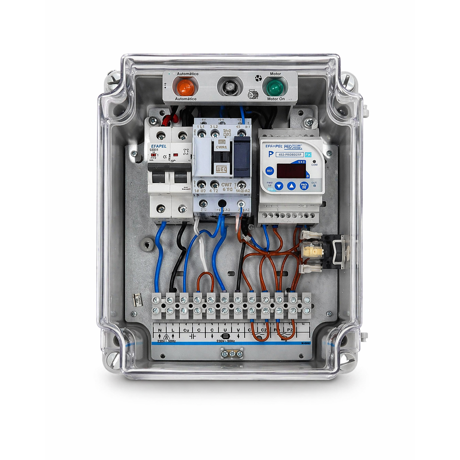 Quadro de Nível Probomba Eletrobomba Digital 0,1-12A 220V Weg