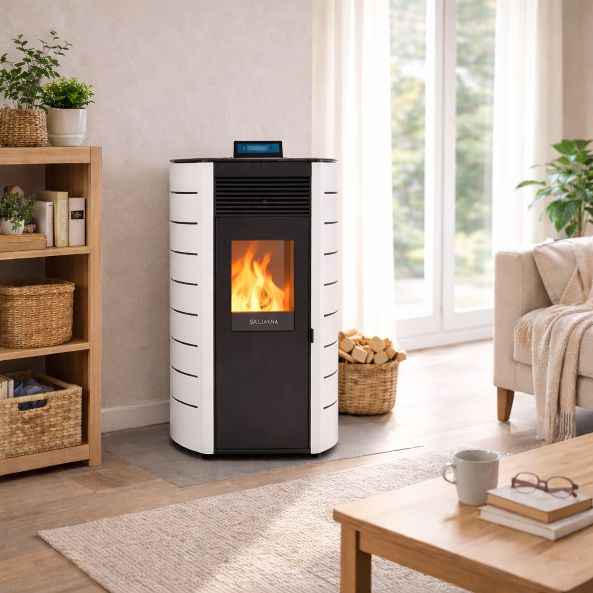 Salamandra a Pellets 10KW K2 Solzaima