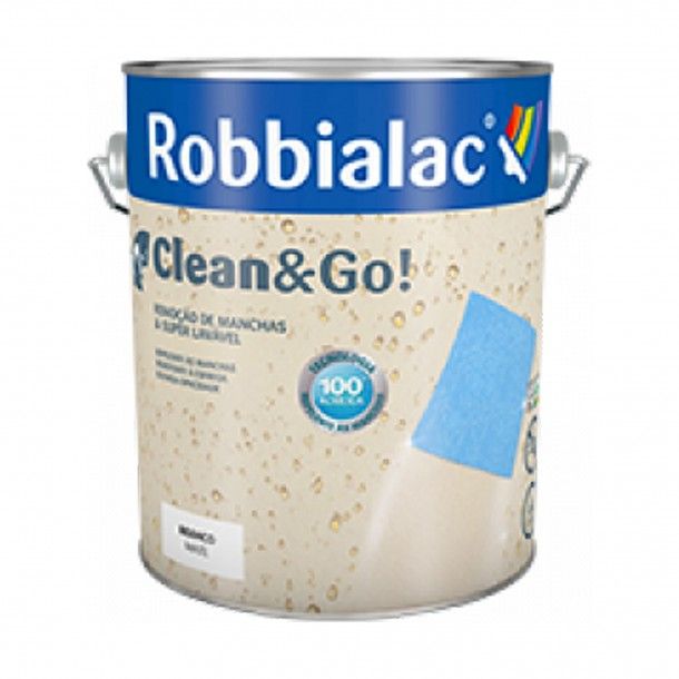 Tinta Clean & Go Branco 750ml Robbialac Tinta Clean & Go Branco 750ml Robbialac