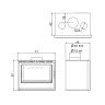 Recuperador de Calor a Lenha Ventilado 14KW Saphire 700 Salgueda
