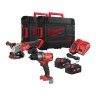 Rebarbadora + Aparafusadora a Bateria 18V com 2 Baterias 5.0Ah M18FPP2E3-502X Milwaukee