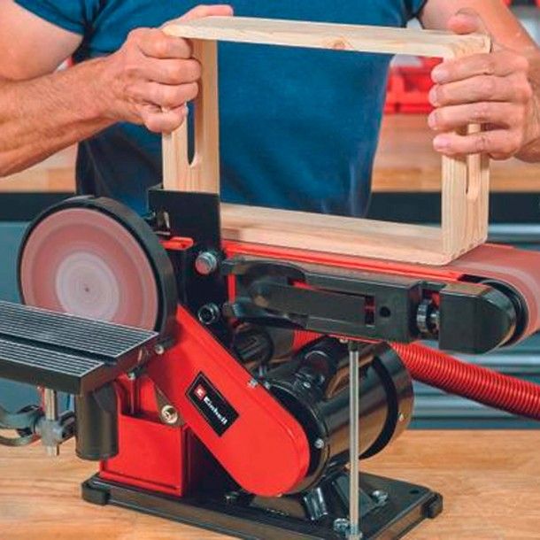 Lixadora de Cinta e de Disco 300W TC-US 380 Einhell Lixadora de Cinta e de Disco 300W TC-US 380 Einhell