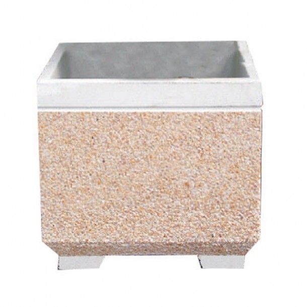Vaso Decorativo Quadrado 45x45cm Cimento ACB Vaso Decorativo Quadrado 45x45cm Cimento ACB