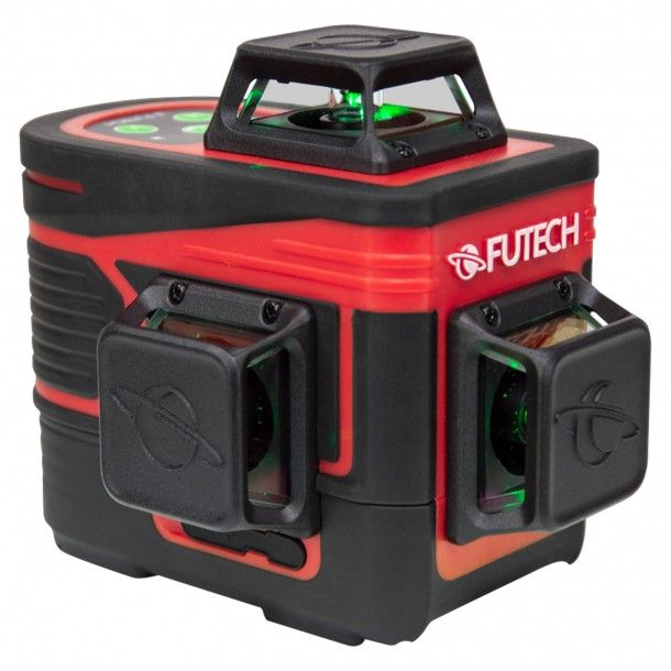 Nível a Laser Verde 2x150M Multicross 3D Compact Futech Nível a Laser Verde 2x150M Multicross 3D Compact Futech