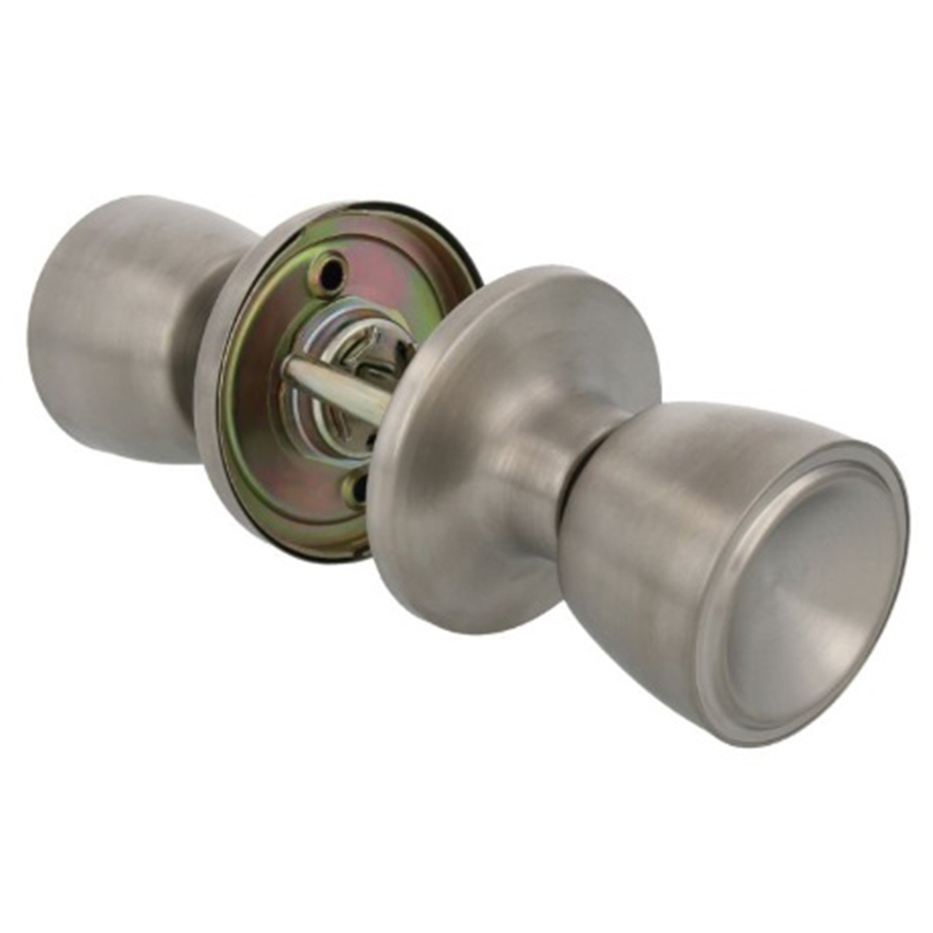 Puxador Porta Duplo com Roseta 606/65mm Inox