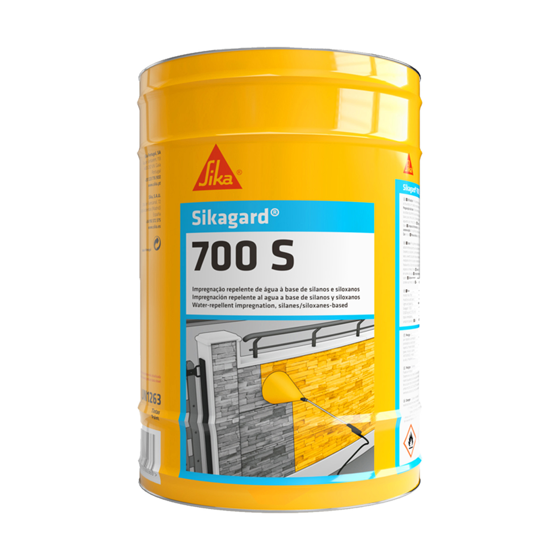 Hidrorepelente Base Siloxano SikaGard 700S Incolor 25L