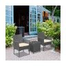Conjunto de Jardim 2 Cadeiras com Almofadas e Mesa Conjunto de Jardim 2 Cadeiras com Almofadas e Mesa