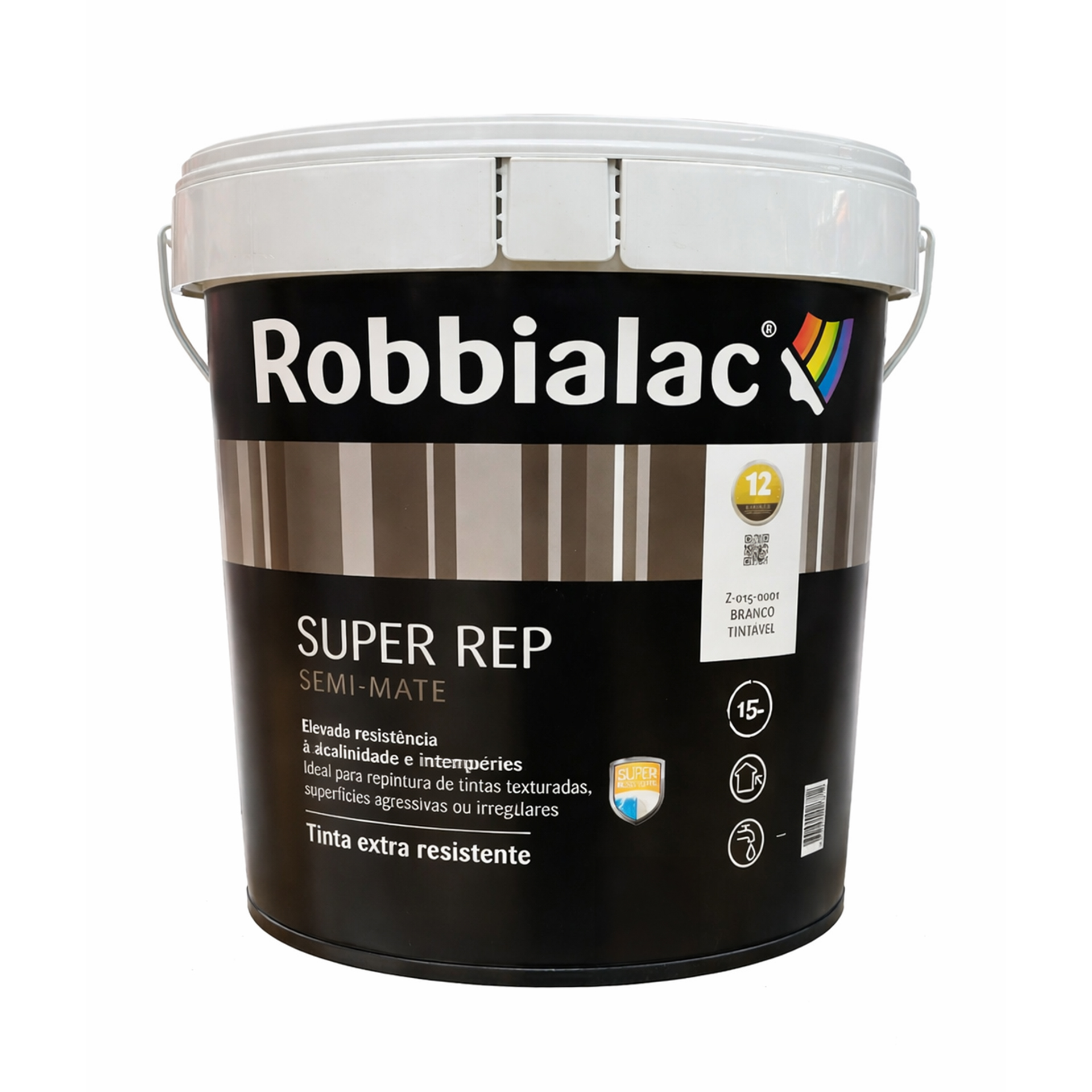Tinta Super Rep Branco Semi-Mate 15L Robbialac