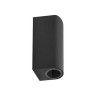 Aplique LED Saliente Cil�ndrico IP54 2XGU10 Preto Maxled