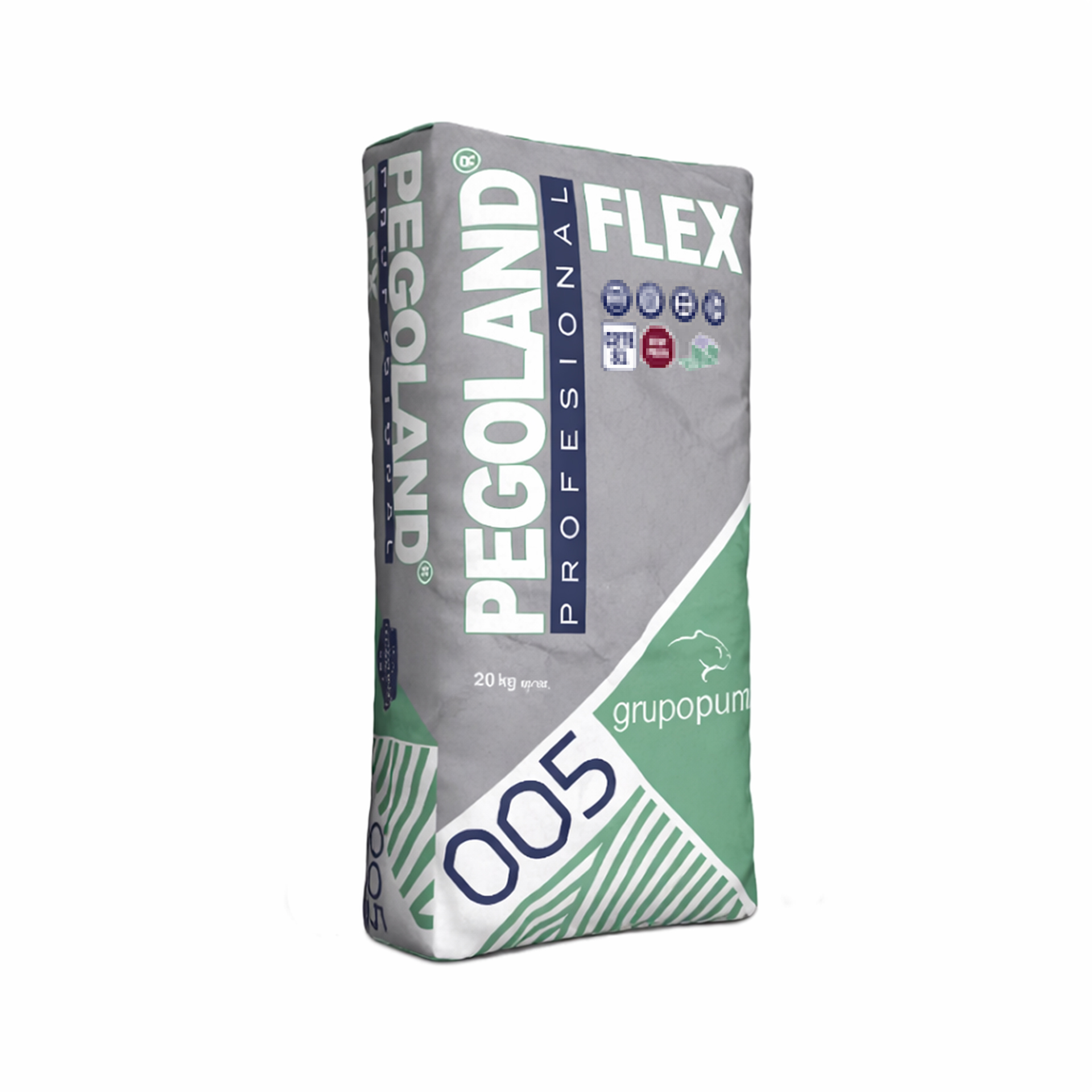 Cimento Cola Pegoland Profissional Flex C2TES1 Cinza 20Kg Puma