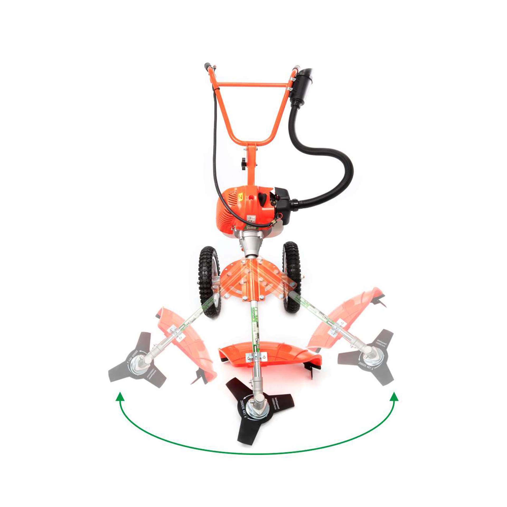Roçadora com Rodas Pega Dupla 52cc 2T Mader