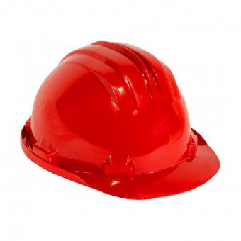 Capacete Prote��o Vermelho 5R Homologado