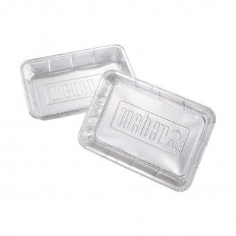Bandejas de Alum�nio Barbecue Weber Pequenas 6 Uni