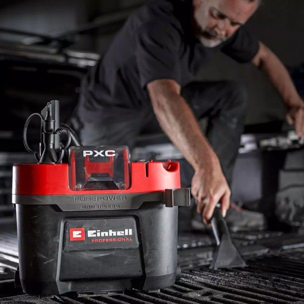 Aspirador Sólidos e Líquidos a Bateria 18V 10L TP-VC 18/10 Li BL L-Solo Einhell Aspirador Sólidos e Líquidos a Bateria 18V 10L TP-VC 18/10 Li BL L-Solo Einhell