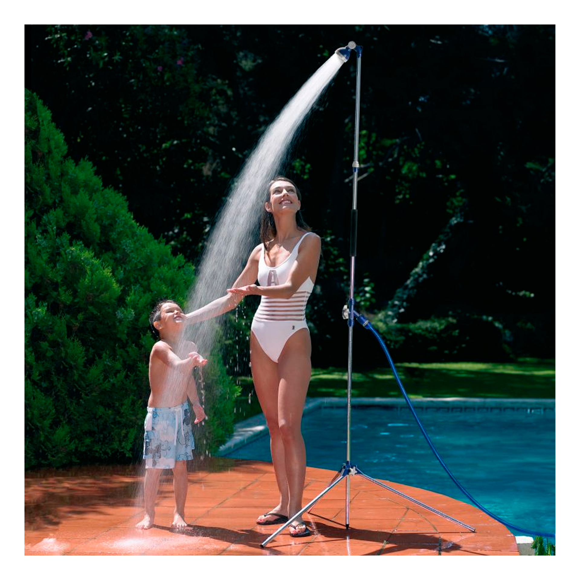 Duche de Jardim com Tripé Regulável 158-210cm Tatay
