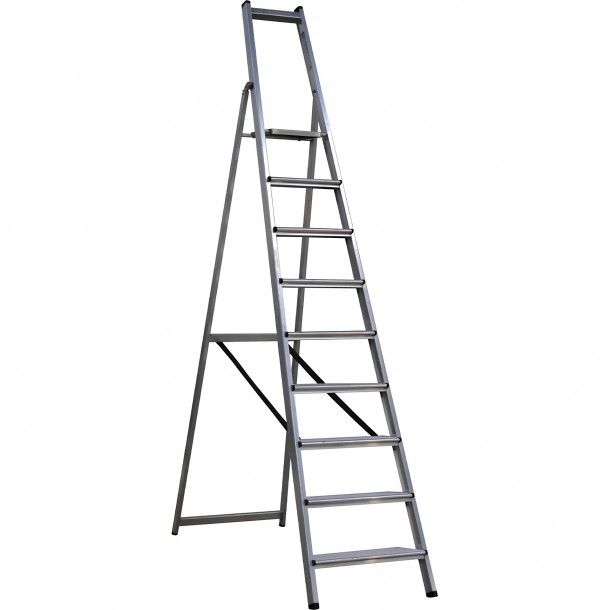 Escadote de Alum�nio 9 Degraus 2,03M Litan