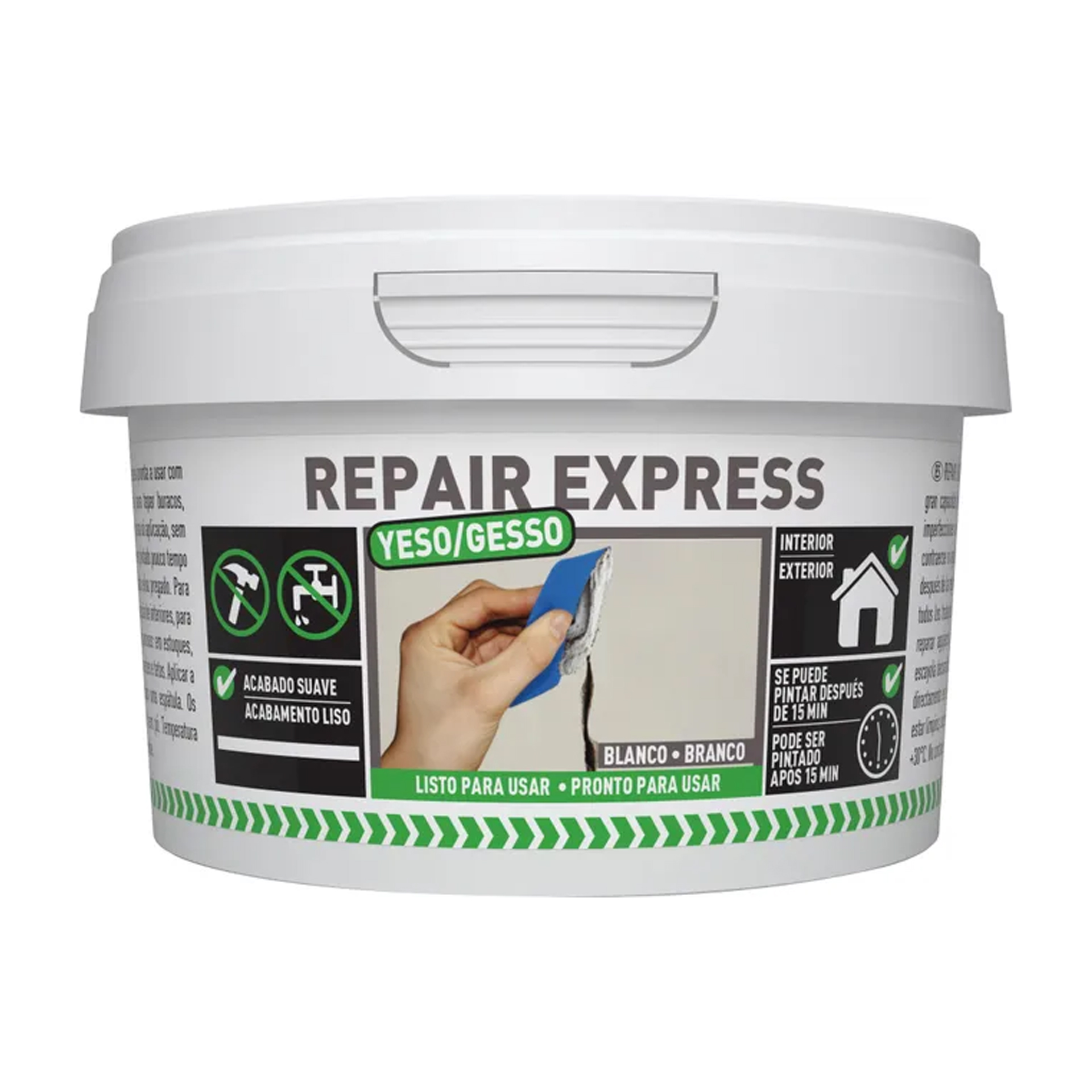Massa Acrílica Repair Express Gesso Branca 250ml Soudal