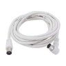 Extensão Coaxial TV M/F 1,5M Branco Extensão Coaxial TV M/F 1,5M Branco
