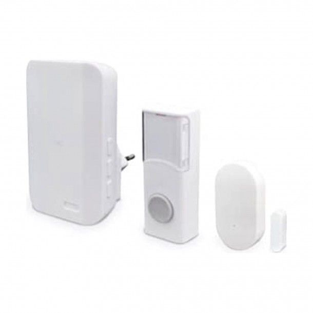 Campainha Sem Fios com Botão e Sensor de Abertura Campainha Sem Fios com Botão e Sensor de Abertura