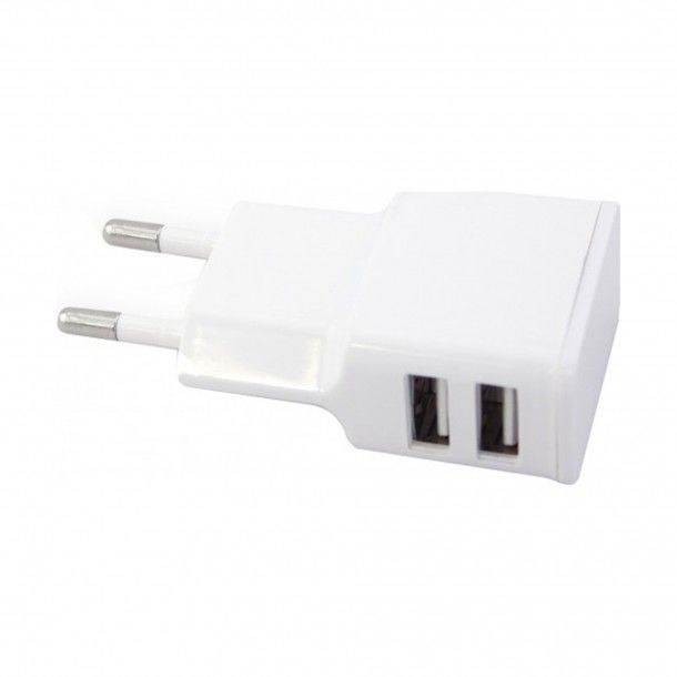 Carregador 2 Entradas USB 5V 2,0A Carregador 2 Entradas USB 5V 2,0A