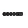 Extens�o 5 Tomadas com Interruptor Plus Preta