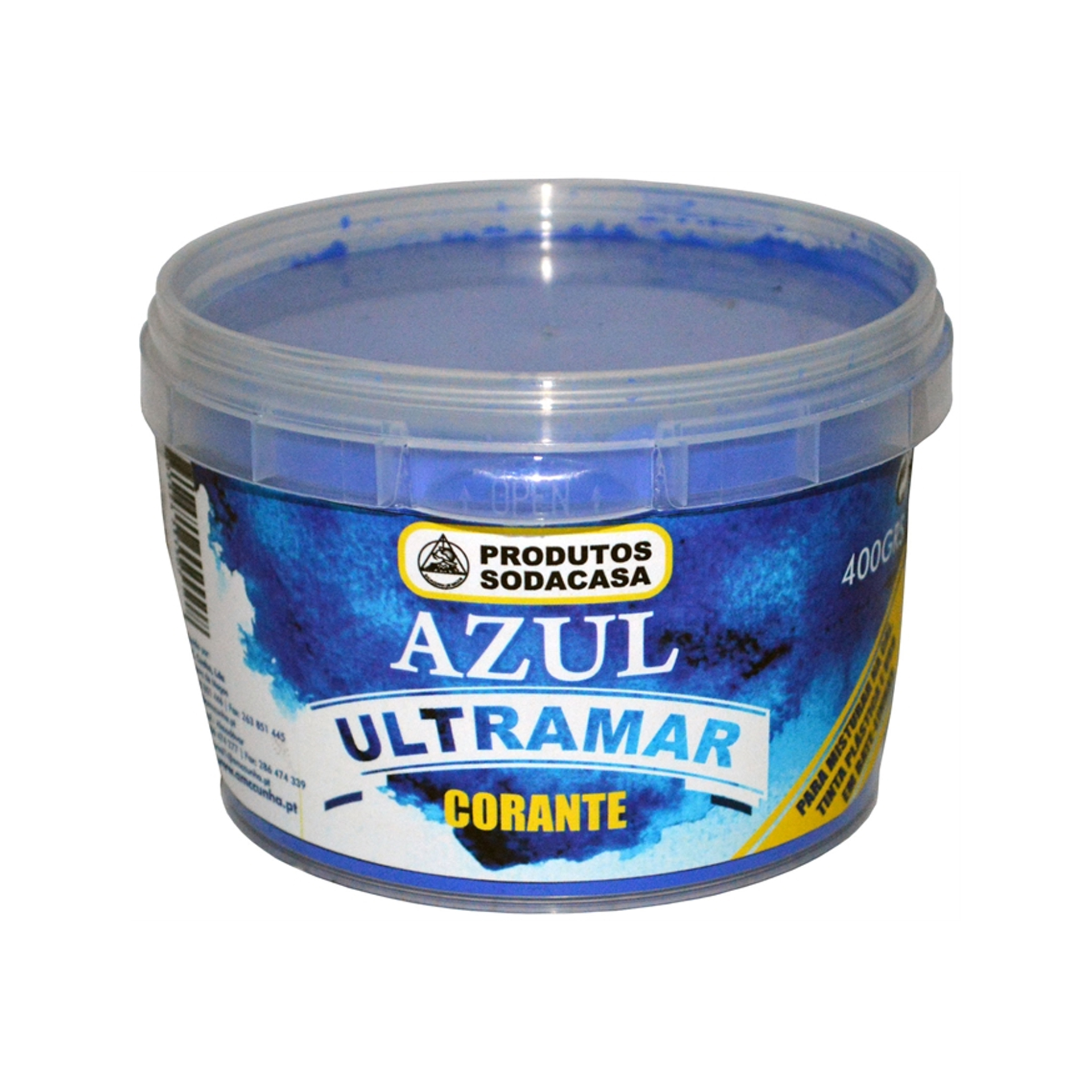 Corante Azul Ultramar Balde 400g Sodacasa