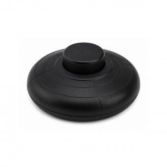 Interruptor de P� Redondo para Candeeiro 2A 250V Preto