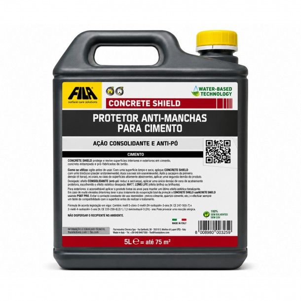 Protetor Antimanchas Reavivante para Cimento Concrete Shield 5L FILA Protetor Antimanchas Reavivante para Cimento Concrete Shield 5L FILA