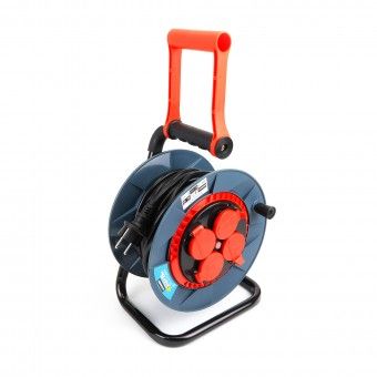 Extensão Elétrica com Enrolador e 4 Tomadas 15M Mader Extensão Elétrica com Enrolador e 4 Tomadas 15M Mader