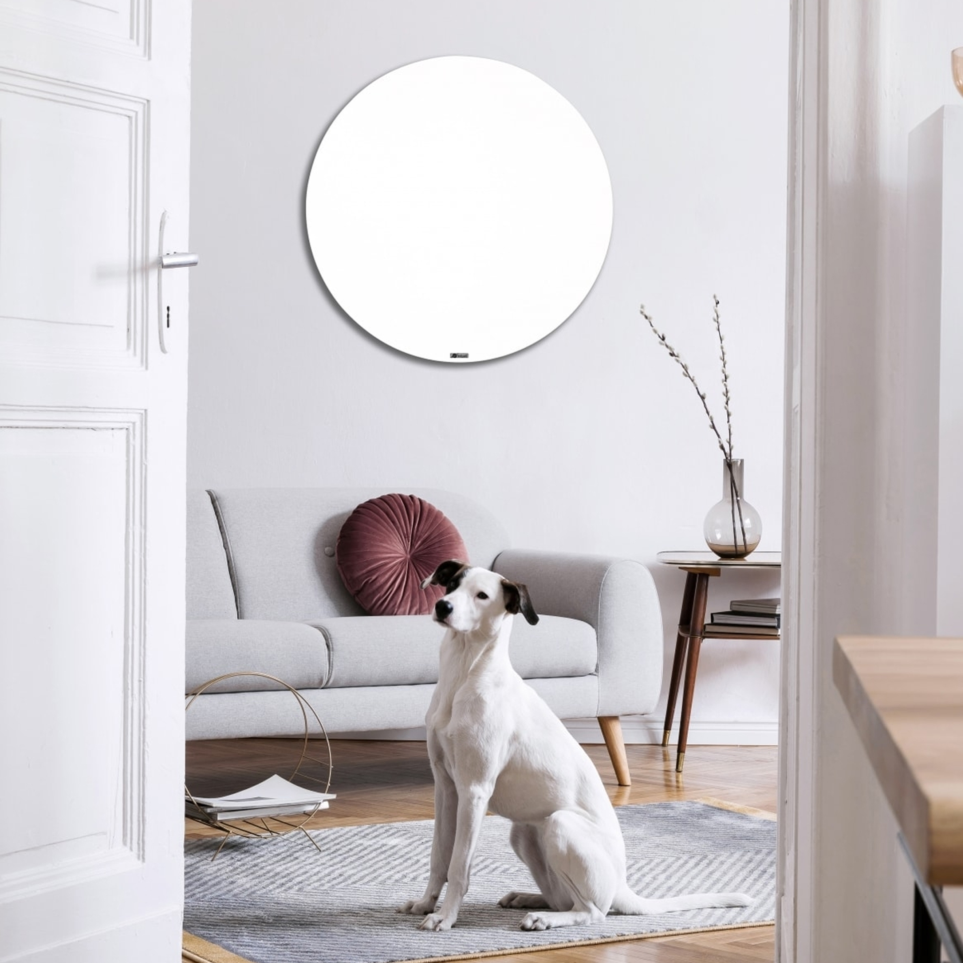 Painel Aquecedor Infravermelhos Redondo Branco 610W 900x18mm Redwell