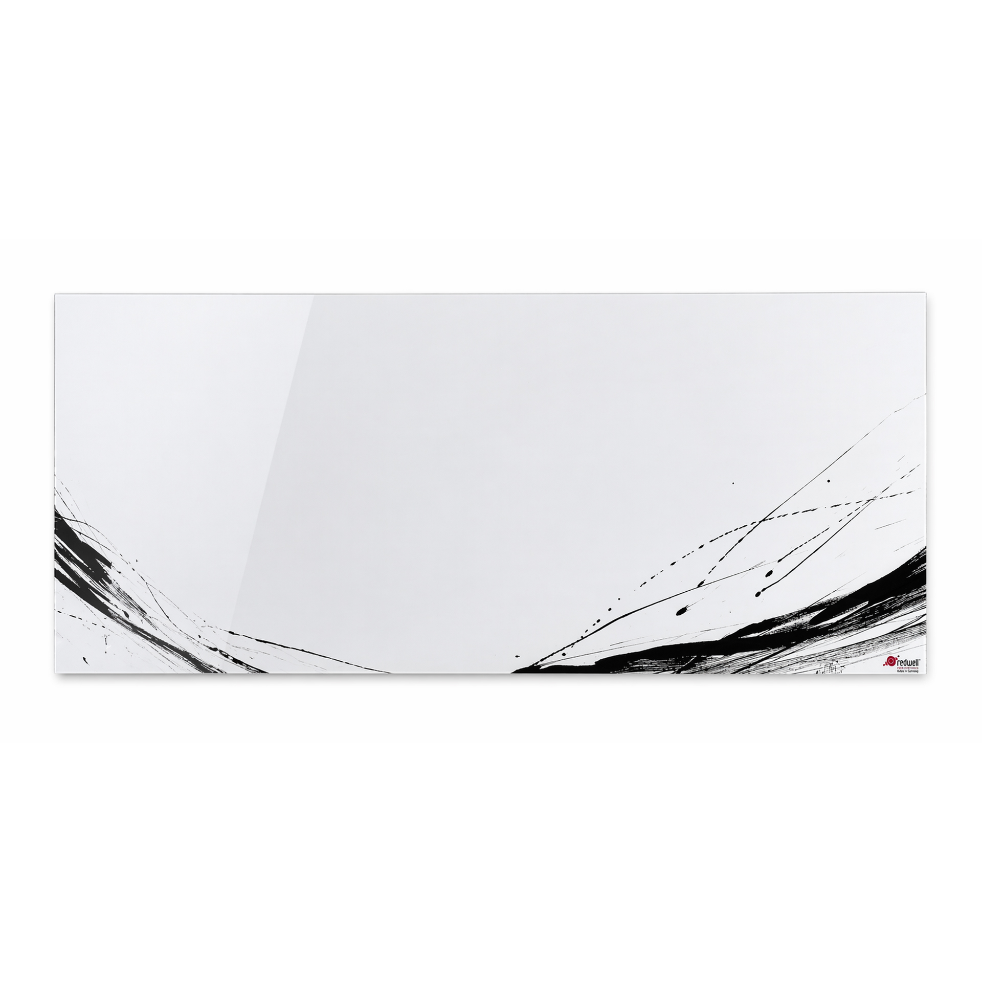 Painel Aquecedor Infravermelhos Retangular Vidro Personalizável 250W 720x320x19mm Redwell