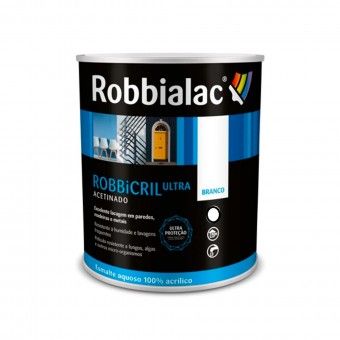 Esmalte Aquoso Robbicril Ultra Acetinado Branco Robbialac