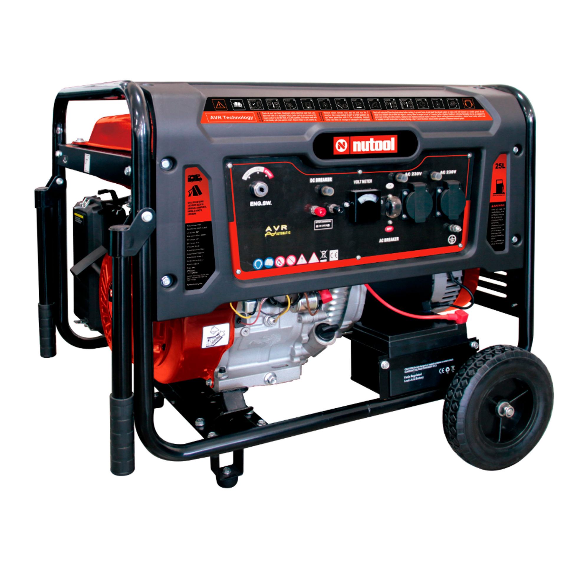 Gerador a Gasolina 6500W 230V AVR NG6500E Nutool