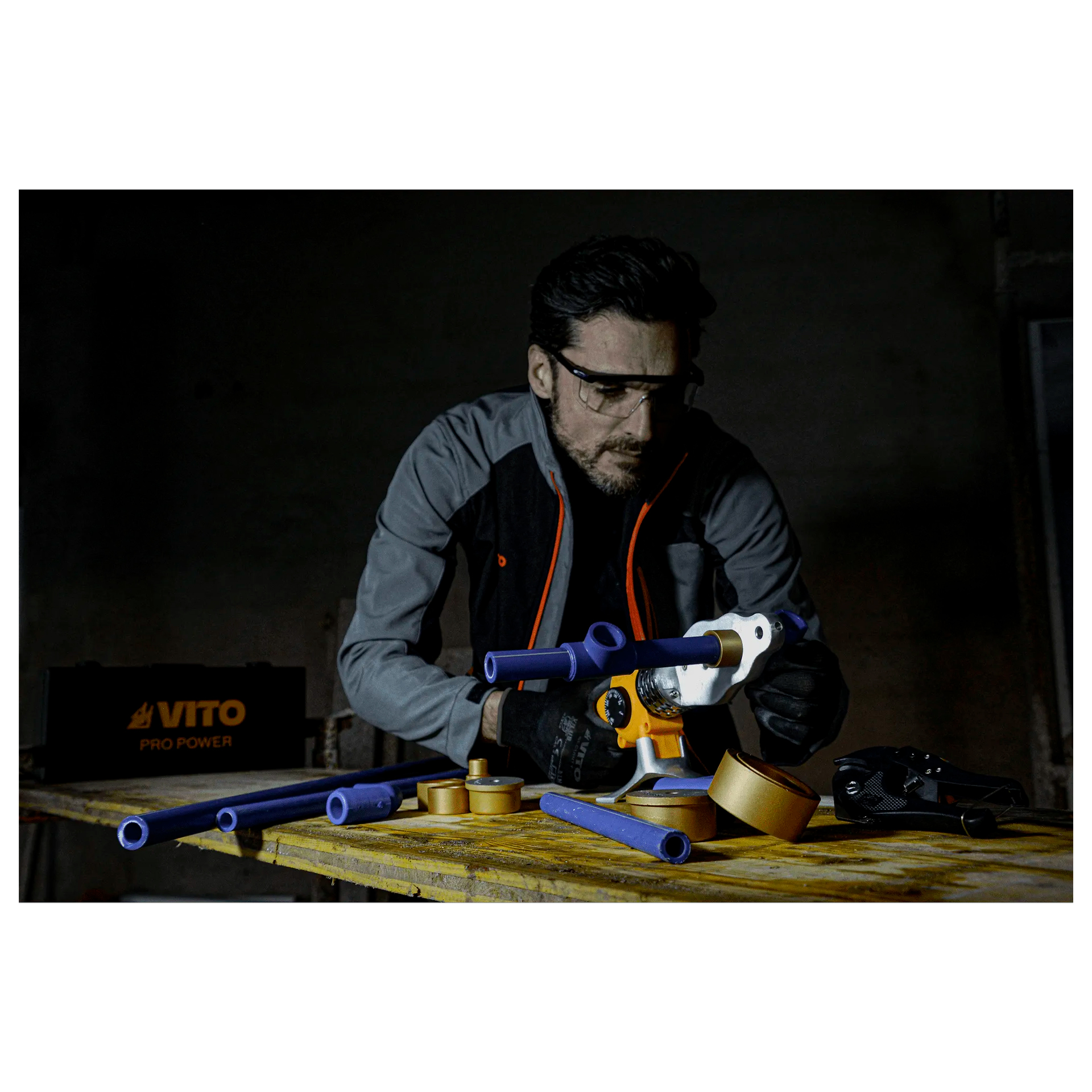 Polifusora Tubo 20-63mm 1500W Vito