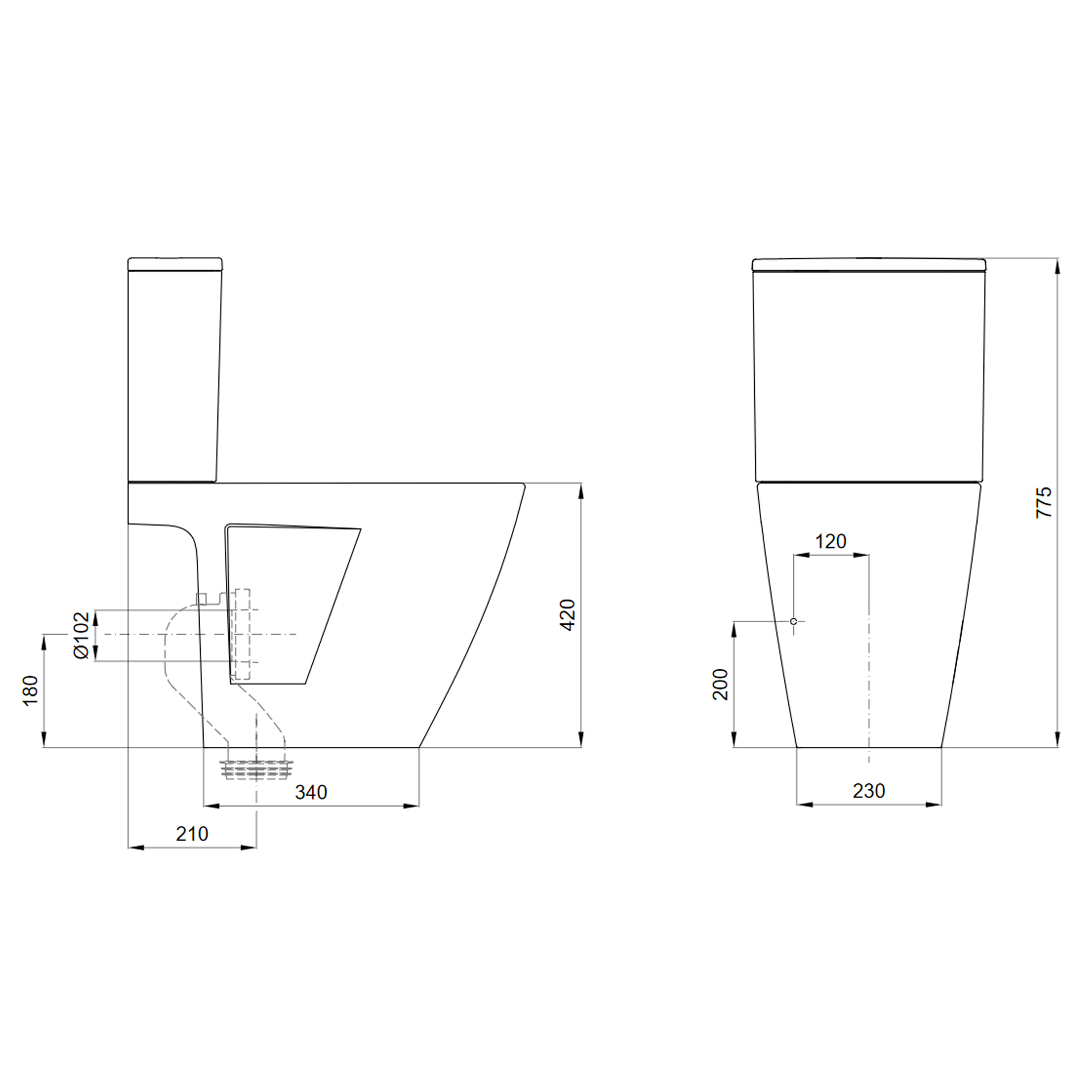 Sanita Compacta Ruby Vortex 63 D/D Sanitana