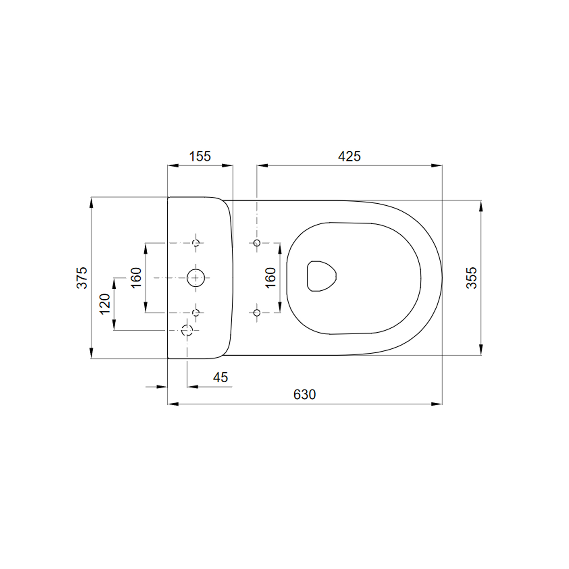Sanita Compacta Ruby Vortex 63 D/D Sanitana