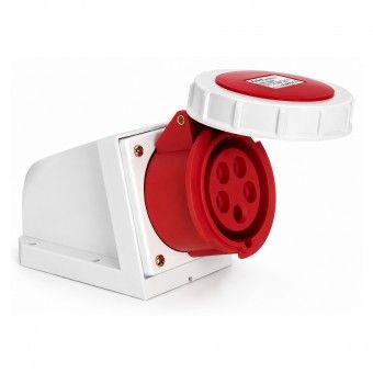 Ficha Industrial 3P+N+T F�mea Saliente IP44 32A 380V Vermelha